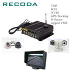 5 Watt Mobile Dvr Recorder , 720P Mobile Dvr 4 Channel Dual SD Card 4G/WIFI/GPS