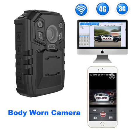 PC Real - Time Police Body Worn Camera For Police Officers , Support 3G / 4G / WIFI