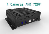 AHD Mobile Vehicle DVR 4 Cameras In 720p Resolution Support 3G 4G GPS WIFI Optional