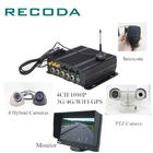 Dual SD Card Mobile Vehicle DVR 4Ch 1080P H.264 Video Compression High Shock Proof